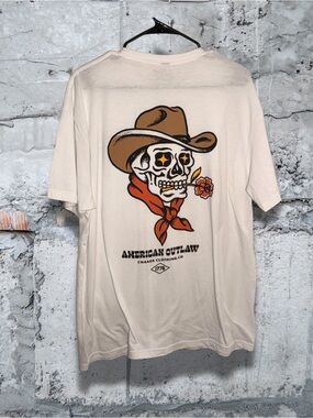 American Outlaw Ivory Short-Sleeve Graphic Tee